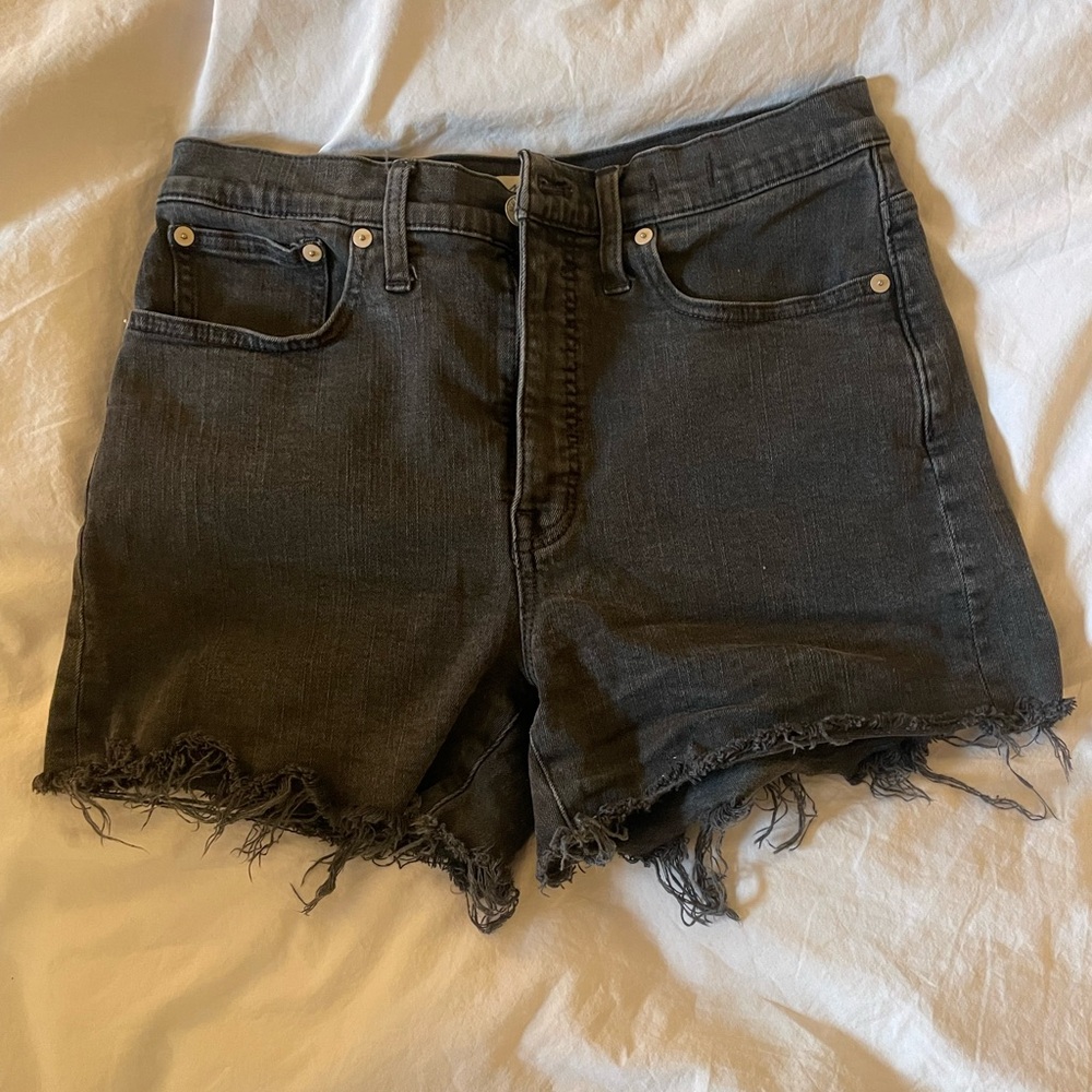 Madewell Charcoal Jean Shorts